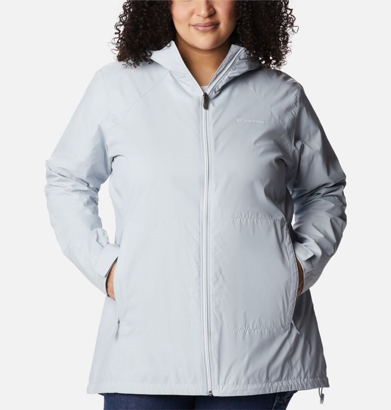 Columbia Switchback Forede Long Jakke Dame Lyse Grå | Plus Size 78093Z